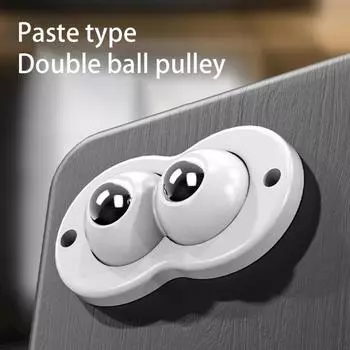 4 шт./упак. широко используемые ролики для мебели, плавное вращение, эффективный стул, универсальные роликовые колеса B белый