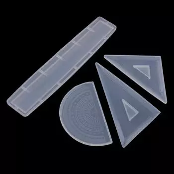 4 шт./упак. тематическая линейка из смолы, форма для литья конфет, сахара, формирование DIY, поставка ремесел