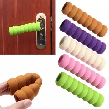 4 шт./упак. защитная пенопластовая ручка для дверной ручки, стопор для дверной ручки, антистатический ПВХ, защитная круглая мебель для детей