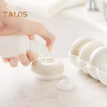 4 шт. упаковочная коробка, компактные многоразовые бутылки для шампуня, эмульсии, портативный герметичный ящик для хранения для дома белый