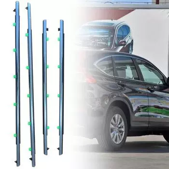 4 шт., уплотнительная лента для наружного окна, резиновая уплотнительная накладка для стекла, литая накладка для Honda