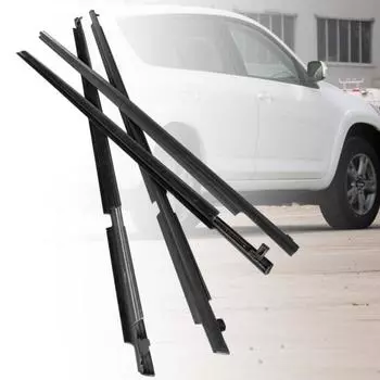 4 шт., уплотнительная лента для наружного окна, резиновая уплотнительная накладка для стекла, литая накладка для Toyota