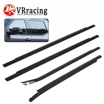 4 шт. Уплотнитель наружного нижнего окна для Toyota Tundra 2000-2006 Double Cab 75740-0C022 75730-0C022 75720-0C010 75710-0C010 чёрный