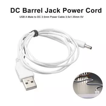4 шт. USB A Male to DC 3,5 мм кабель питания 3,5x1,35 мм 5 В DC шнур питания с разъемом Barrel Jack