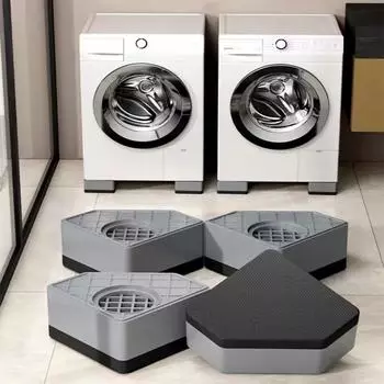 4 шт., усиленные антивибрационные подушечки для стиральной машины, резиновые ножки, коврик, бесшумная стиральная машина, сушилка, опора для мебели, демпферы, подставка 4pcs