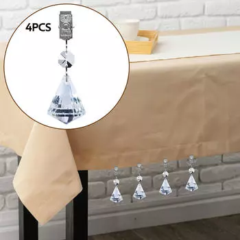 4 шт. Утяжелители для скатерти Металлические зажимы Зажимы Вечеринка Сад Подвески для скатерти для