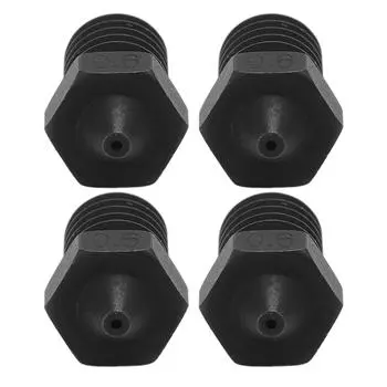 4 шт. V6 закаленная стальная насадка с высоким расходом, устойчивая к высоким температурам, металлическая насадка V6 для CR 10 Anet8 0.6mm