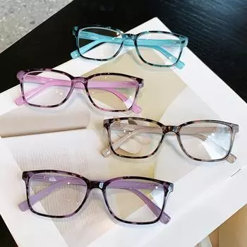 4 шт. Винтажные очки для чтения «кошачий глаз» для мужчин и женщин - Прозрачные линзы, Компьютерные ридеры +1. 0~+4. 0 Увеличение с чехлом +1.0X разноцветный