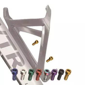 4 шт. Винты для держателей бутылок для велосипедов 5x12 мм из нержавеющей стали с шестигранной головкой, винты, болты для держателей бутылок серебряный