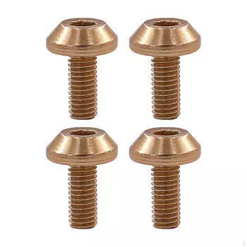 4 шт. Винты для держателя бутылки для велосипедного оборудования золотой