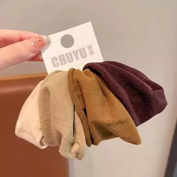 4 шт. Высокоэластичная очень широкая маска, мышечная повязка на голову, высококачественная кожаная лента, женская резинка для волос, заколка для волос, головной убор, высокий хвост H