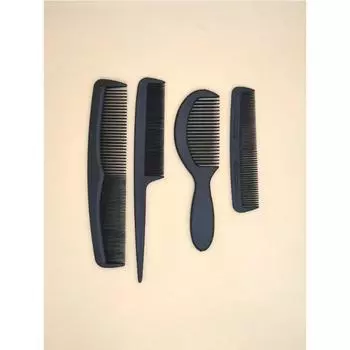 4 шт. в комплекте, новые поступления для мужчин и женщин, салон красоты, для укладки волос, парикмахерские, черные пластиковые щетки, расчески, антистатические инструменты для моделирования