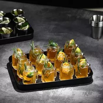 4 шт. в партии мини стеклянная банка для коктейля Mason Jar вечерние гламурные бокалы для вина женская стеклянная посуда глубинная бомба чашка для смузи и сока дропшиппинг 4 Pcs Set 40ml