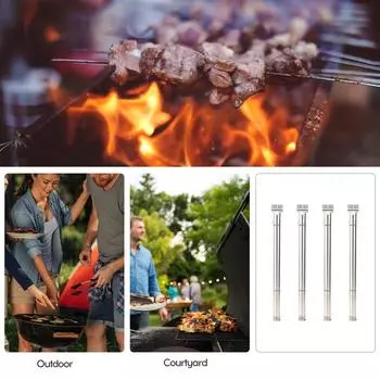 4 шт. в упаковке 15 трубчатых горелок 15/16 дюймов из нержавеющей стали, совместимых с деталями угольного гриля трубчатая горелка 4Pcs