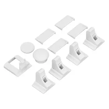 4 шт. в упаковке для детской безопасности, самоклеящиеся магнитные замки для шкафов, защита от детей, не требуются инструменты, винты, магнит