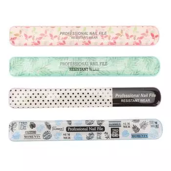 4 шт. в упаковке из нержавеющей стали пилочки для ногтей с противоскользящей ручкой прямоугольные пилочки для ногтей легко металлические маникюрные пальчики