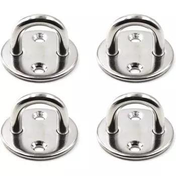 4 шт. в упаковке из нержавеющей стали 316 с круглыми рым-крюками, прочные круглые рым-крюки, парусная фурнитура, такелаж, морская фурнитура