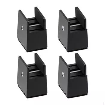 4 шт. в упаковке, подставки для ножек кровати, блоки для подставок для мебели, удлинители для стола, гостиная Height 5 cm чёрный