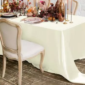 4 шт. в упаковке, рождественские атласные скатерти, прямоугольные скатерти, многоразовые, не мнется, шелковые скатерти для рождественского банкета, праздничной вечеринки 145x100cmX4Pcs красный