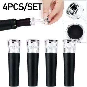 4 шт. вакуумный насос многоразовая пробка для бутылок герметик с алмазной огранкой герметичный винный пивной содовый пробковый укупорщик крышка для винных пробок аксессуары для бара