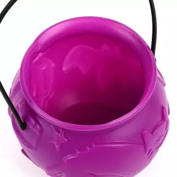 4 шт. ведерка для сладостей на Хэллоуин, реквизит для сладостей или угощений, переносное ведро для тыквы, котел для вечеринки на Хэллоуин, большой чёрный