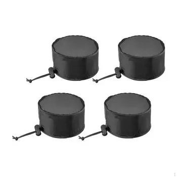 4 шт. вентиляционная крышка для палатки для выращивания, фильтр для воздуховода, крышка Black 10cm