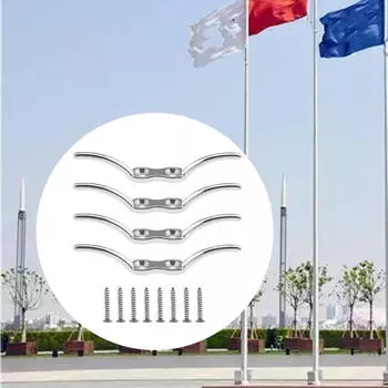 4 шт. веревочные планки с винтами Крюк для флагштока для потолка каяка и яхты