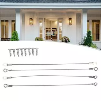 4 шт. веревочных штифта с нейлоновым покрытием, удерживающие тросы из нержавеющей стали 200 мм, дверь шкафа для превосходной прочности, горячая распродажа