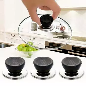 4 шт. верхняя ручка крышки кастрюли, термостойкая универсальная кухонная посуда для мытья в посудомоечной машине, крышка кастрюли, ручка для замены, комплект для замены 4pcs