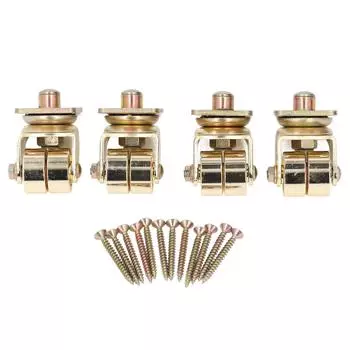 4 шт. вертикальное пианино ролики для тяжелой мебели вращающиеся железные металлические поворотные маленькие колеса