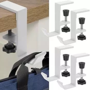 4 шт. вешалка для гарнитуры, регулируемый держатель для органайзера на край стола, алюминиевый нескользящий многофункциональный крючки для стола без проколов, НОВЫЙ