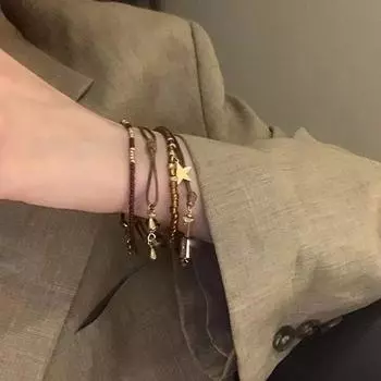 4 шт. винтажный браслет ручной работы из бисера для женщин и девочек, креативный набор браслетов в этническом стиле, комплект ювелирных изделий, аксессуары, подарки