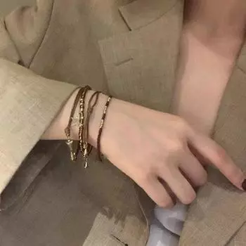 4 шт. винтажный браслет ручной работы из бисера для женщин и девочек, креативный набор браслетов в этническом стиле, комплект ювелирных изделий, аксессуары, подарки 4Pcs