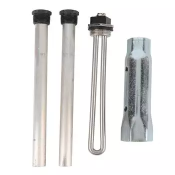 4 шт. водонагревательный элемент для автофургона с анодными стержнями с гнездом под ключ 520900 из металла повышенной производительности для автофургона