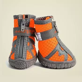 4 шт. водонепроницаемая обувь для собак, противоскользящие резиновые сапоги, защитные дышащие светоотражающие ботинки для маленьких собак, носки для щенков size 1