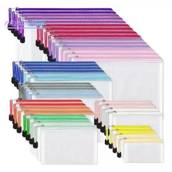 4 шт., водонепроницаемая универсальная сумка для файлов формата А4 на молнии — портативная сумка для хранения файлов для путешествий, домашнего офиса 4pcs оранжевый