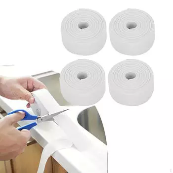 4 шт. водонепроницаемая уплотнительная лента, уплотнительная лента для герметика для душа, герметик для плитки, защита для края стены, пола для 1mx3.8cm