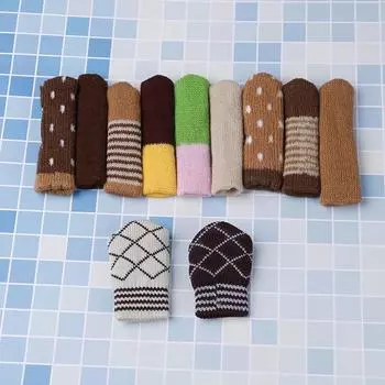 4 шт., вязаный чехол для ног, стула, ступни, защитные носки, рукава, защищают пол 2