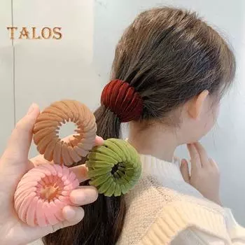 4 шт. выдвижная шпилька для волос в форме птичьего гнезда заколка для волос женская заколка для волос держатель для хвоста аксессуары для волос C