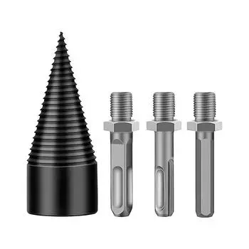 4 шт. высокоскоростное спиральное сверло с круглым шестигранным хвостовиком для дровоколов, деревообрабатывающих инструментов для кемпинга 42mm