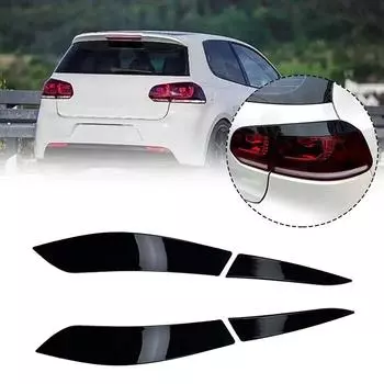 4 шт. задний фонарь, накладка на веко, крышка для Golf 6 MK6 2008, 2009, 2010, 2011, 2012, 2013, накладка на веки для бровей