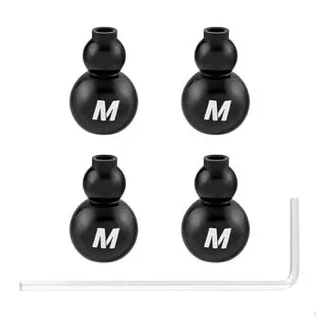 4 шт. заглушки для тормозных тросов велосипеда, простая в использовании замена для горной дороги чёрный
