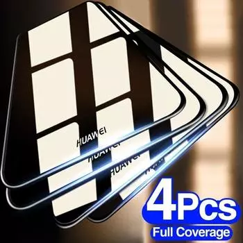 4 шт. закаленное стекло для Huawei P20 30 40 Pro Lite Защитная пленка для экрана для Huawei Mate 20 30 Lite P Smart Z 2018 2019 2021 Стекло Huawei P Smart 2019 чистый