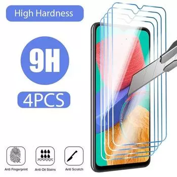 4 шт. закаленное стекло для OPPO A74 5G A54 A52 Защитное стекло для OPPO A72 A53 A9 A5 2020 Huawei P Smart 2019 чистый