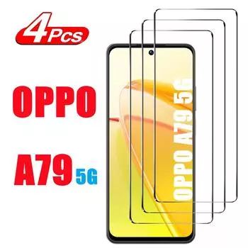 4 шт. закаленное стекло для OPPO A79 5G защитная пленка для экрана For F21 Pro 5G чистый
