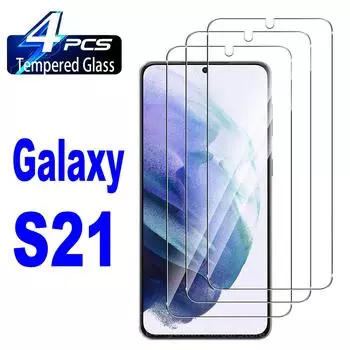 4 шт. закаленное стекло для Samsung Galaxy S21 5G защитная пленка для экрана For Samsung A12 чистый