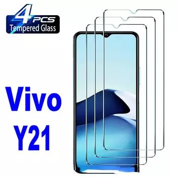 4 шт. закаленное стекло для Vivo Y21 защитная пленка для экрана For VIVO V23 Pro чистый