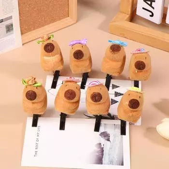 4 шт. заколка для волос Capibara Spring Capybara Duckbill, детская заколка для волос, челка, боковая заколка, головной убор, заколка, детские аксессуары для волос 4Pcs Random style