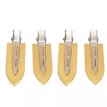 4 шт. заколки для волос без складок, предотвращающие царапины, элегантные плоские заколки для парикмахерских челок, волн, женщин