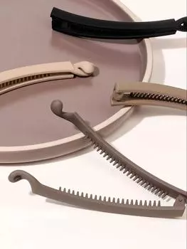 4 шт. заколки для волос среднего натурального цвета, прочные нескользящие зажимы для женщин и девочек с тонкими густыми вьющимися волосами Size fits all